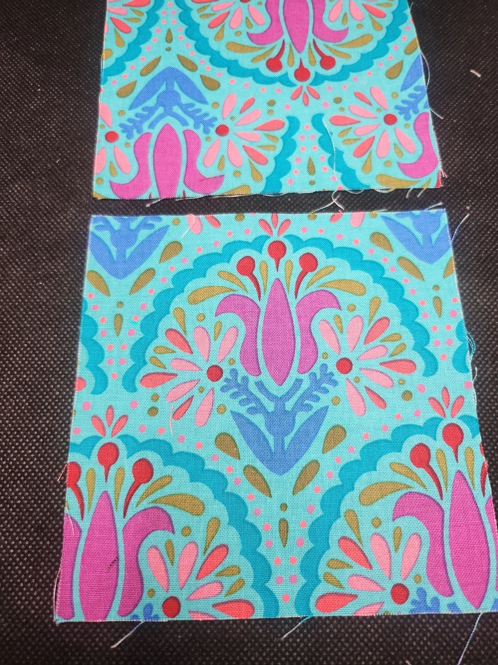 2 4.75 inch precut cotton fabric squares